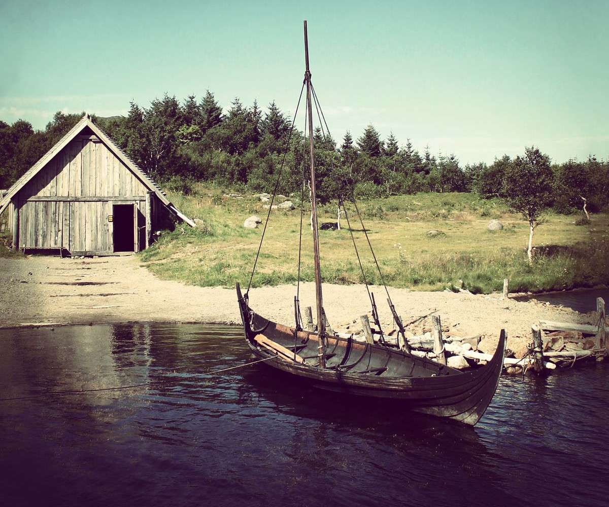 Barca vikinga en Noruega